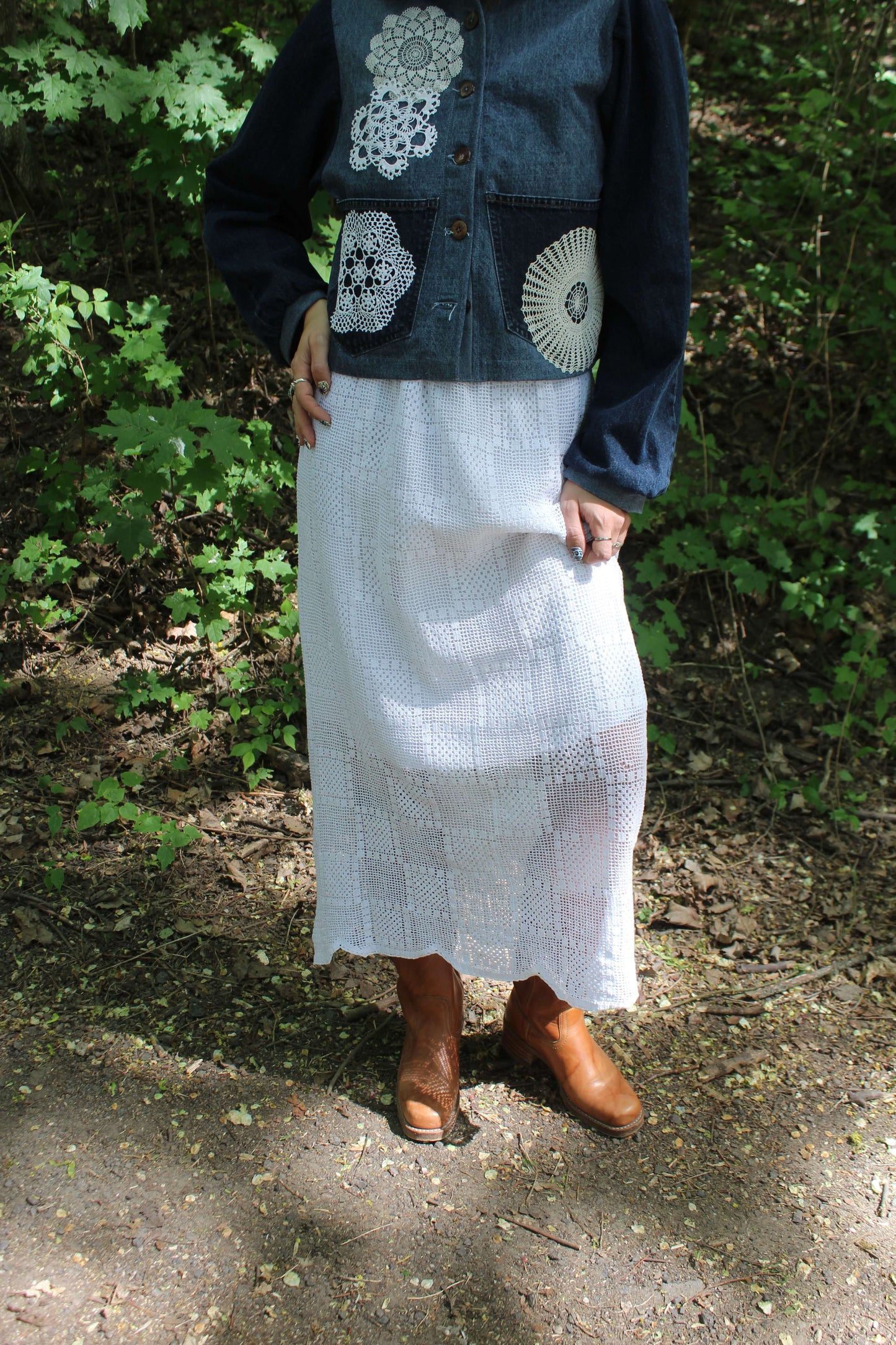 Sunday lace midi szoknya (S)
